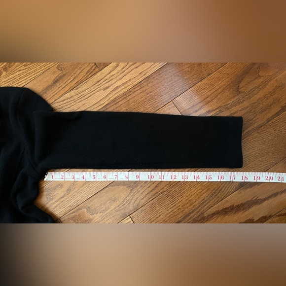 Lauren Ralph Lauren 100% Wool Knit Sweater Blazer Black jacket Sz M - Picture 8 of 9